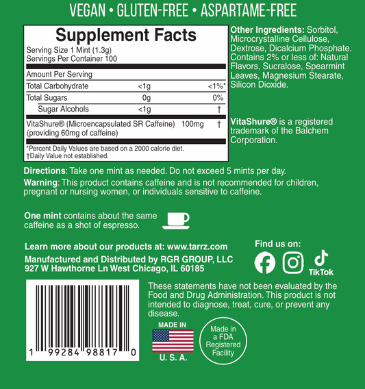 TARRZ Fresh Mint - 100 Mints