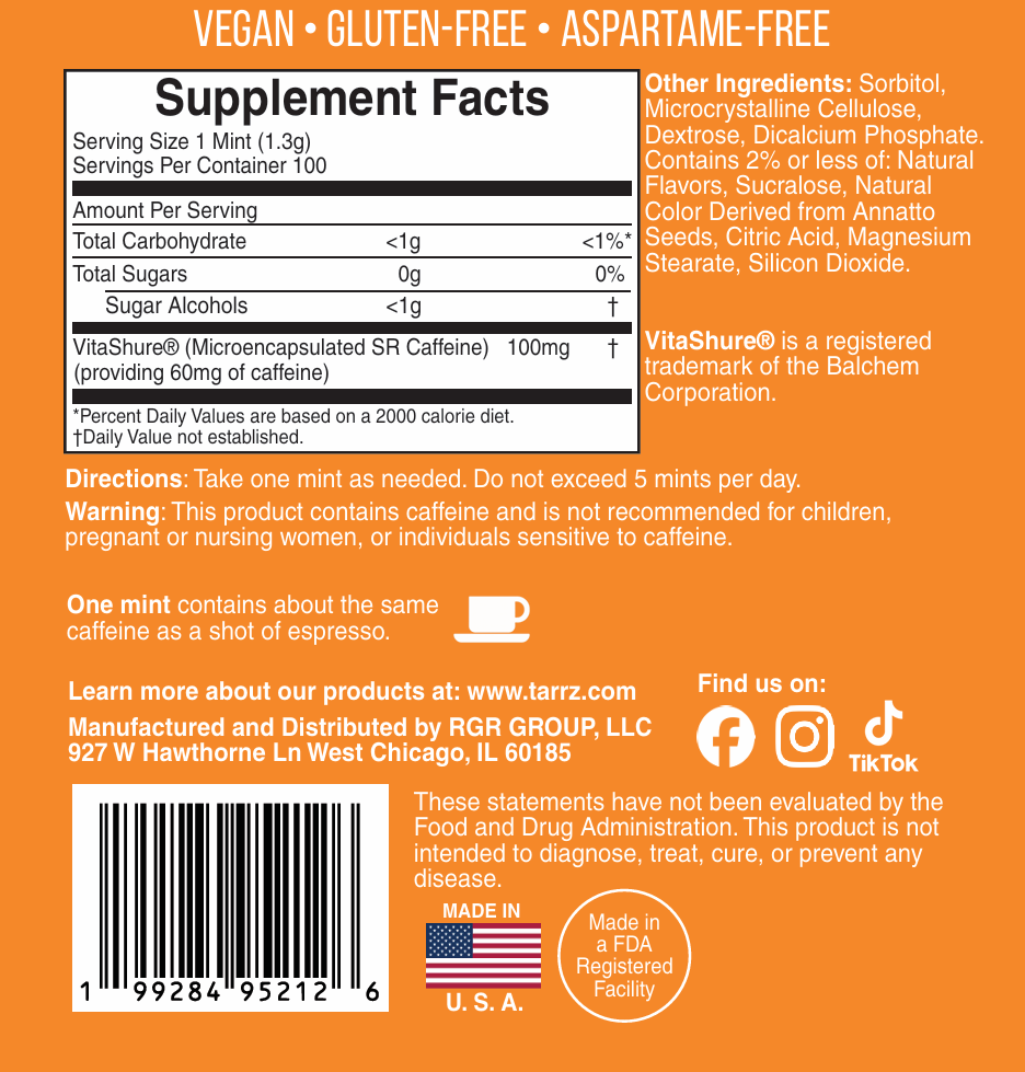 TARRZ Vanilla Tang - 100 Mints